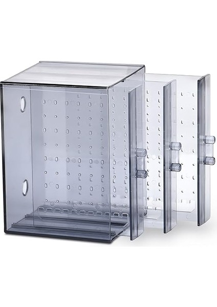 Çekmeceli Şeffaf Makyaj Organizeri Set Takı Kutusu Düzenleyici (Şeffaf Askılı 3 Bölmeli) fiyatları