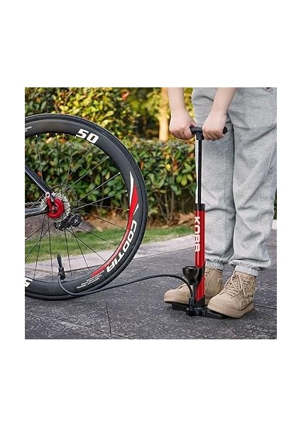 KB3848 87 Psı Analog Basınç Göstergeli Taşınabilir El Pompası, Kırmızı/siyah fırsatları