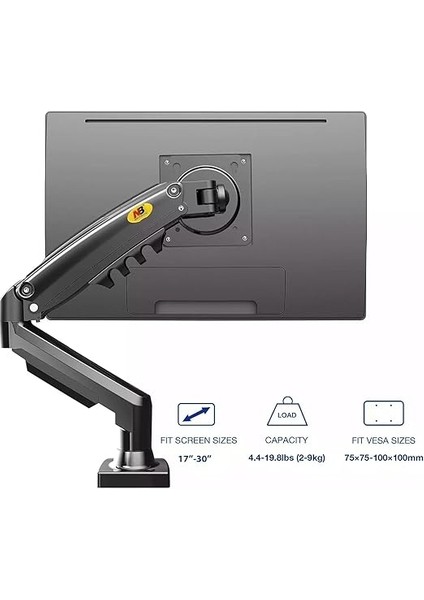 Bayou Nb F80 17-30" Amortisörlü 2-9 kg Monitör Standı fırsatları
