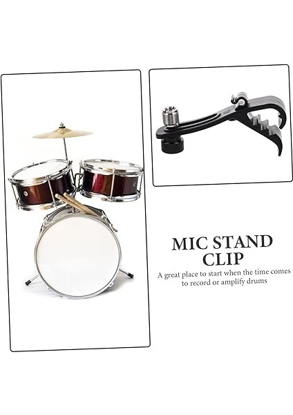 4 Adet Lü Davul Mikrofon Kelepçesi Darbeye Dayanıklı Mikrofon Standı Klipleri Taşınabilir ve Kullanım Için Uygun Standart Mikrofonlarla Uyumlu fırsatları