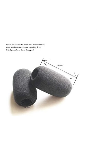 6 Parça Yoğun Köpük Mikrofon Cam Sünger Cam Mic Köpük Kapak Mic Muff Lightspeed Astro A50S Kulaklıklar Için indirimleri