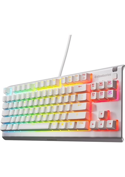 Apex 3 Tkl Türkçe Gaming Klavye Tenkeyless, 8 Bölge Rgb Aydınlatma Türkçe Qwerty - Beyaz