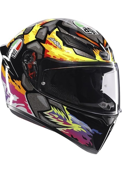 K1 S Motosiklet Kaskı Kapalı Kask Bezzecchi 2023 L