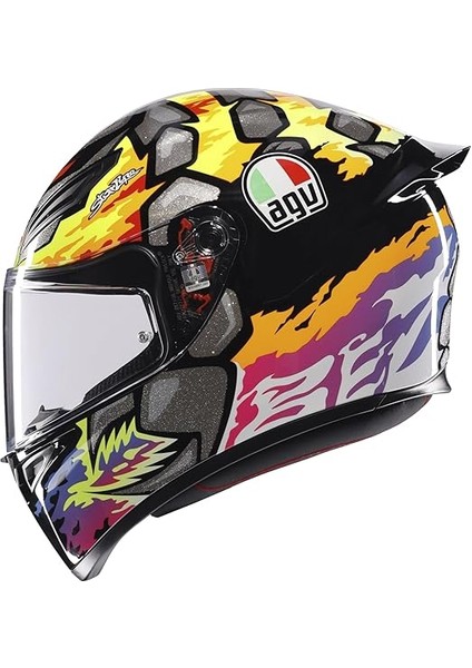 K1 S Motosiklet Kaskı Kapalı Kask Bezzecchi 2023 L indirimleri