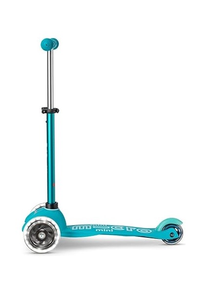 Mini Deluxe LED 3 Tekerlekli Scooter Aqua, 1-5 Yaş, Denge ve Koordinasyon Geliştirici, Işıklı Tekerlekler, Katlanabilir,, 50 kg Taşıma Kapasitesi fırsatları