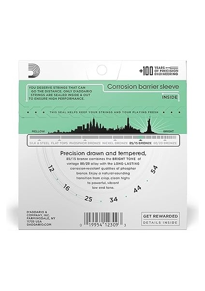 EZ920 012 Akustik Gitar Teli 85-15 Med Lıte modelleri