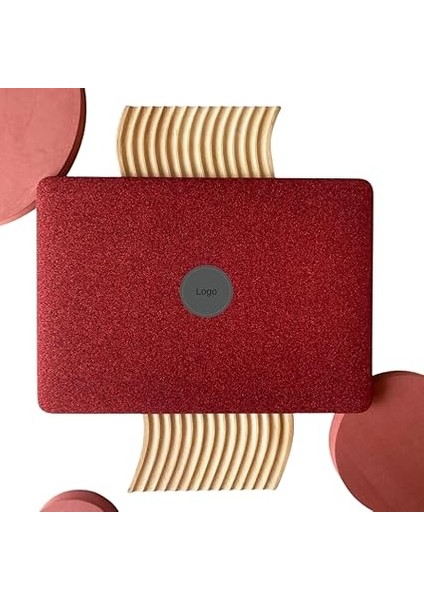 MacBook Pro 13 Inç Kılıf Simli Taşlı Sert Kapak M1 M2 A2338 A2251 A2289 A1708 A1706 A1989 A2159 ile Uyumlu Darbe Çizilme Koruyucu Mat Parlak Bordo modelleri