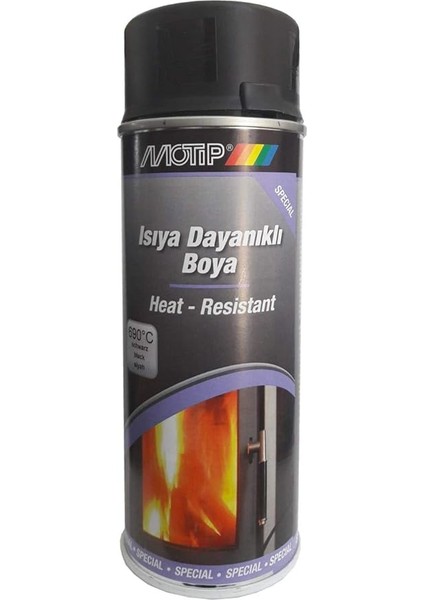 Siyah 60 °c Isıya Dayanıklı Sprey Boya 400 ml