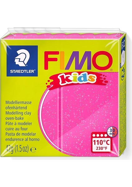 Kids Polimer Kil 42GR. Glitter Pink