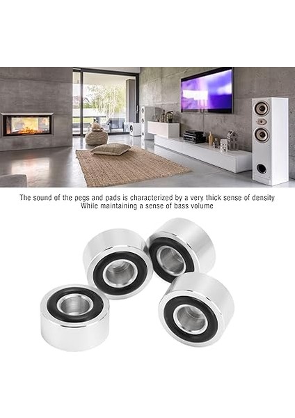 Hoparlörleri Yalıtım, 4pc Hoparlör Pedleri Rezonansı Azaltan Hava Akışını Arttıran Hıfı Cihazlarını Önleyerek fiyatları