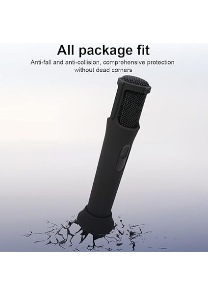 J-Bl Partybox-Mikrofon Için Silikon Kılıf, Hafif Kablosuz Mikrofon Kapakları, Silikon Kılıf,kablosuz Mikrofon Koruyucu Aksesuarlar, Siyah, Saklama Torbaları Mücadele fırsatları