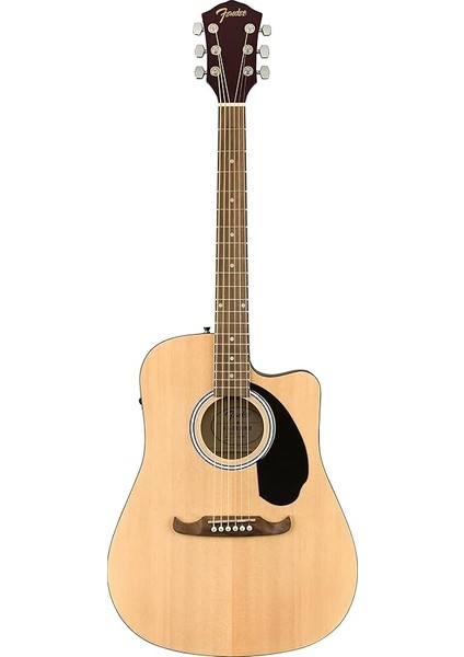 FA-125CE Dreadnought Akustik Elektro Gitar, 2 Yıl Garanti, Doğal