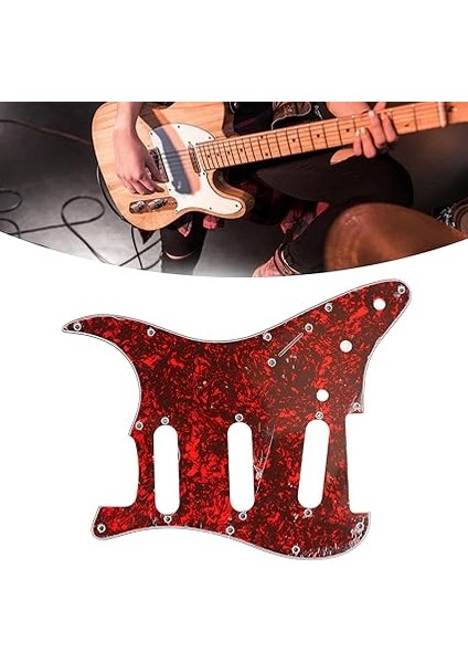 Gitar Pickguard, Alüminyum Folyo Koruyucu Pvc Gitar Koruma Değiştirme Elektro Gitar Seçim Koruma Çizilme Plakası (GSSS34) fiyatları
