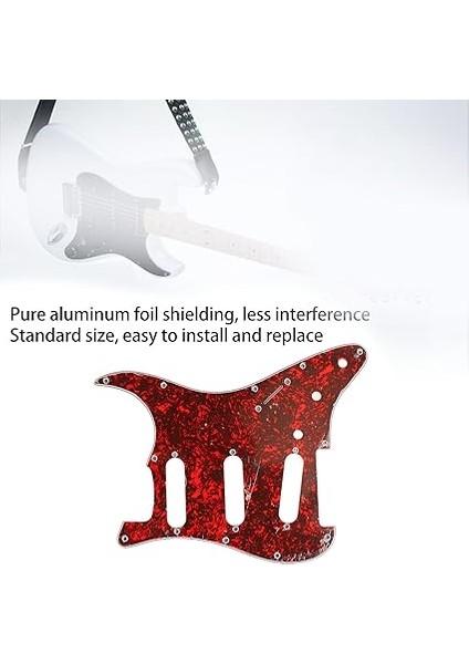 Gitar Pickguard, Alüminyum Folyo Koruyucu Pvc Gitar Koruma Değiştirme Elektro Gitar Seçim Koruma Çizilme Plakası (GSSS34) indirimleri