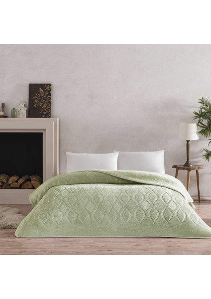 Tessra Çift Kişilik Battaniye Yeşil