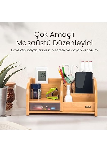 DX-403 Bambu Desenli Ahşap Kalemlik, Masaüstü Düzenleyici modelleri