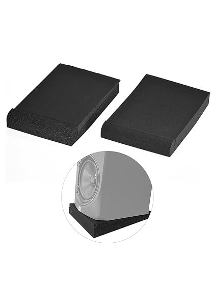 2 Paket Stüdyo Ü Hoparlör Izolasyonu Akustik Köpük Pedleri Maks. 9.6 '' * 7.7 '' Kullanım I fiyatları
