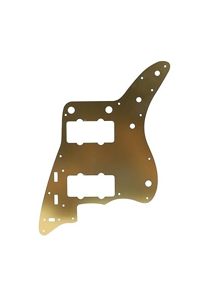 13 Delikli P Bas Pickguard, Hassas Bas Için Montaj Vidalı Kazıma Plakası, Jazzmaster Gitarlar Için Saf Alüminyum Folyo Koruma (Gold) indirimleri