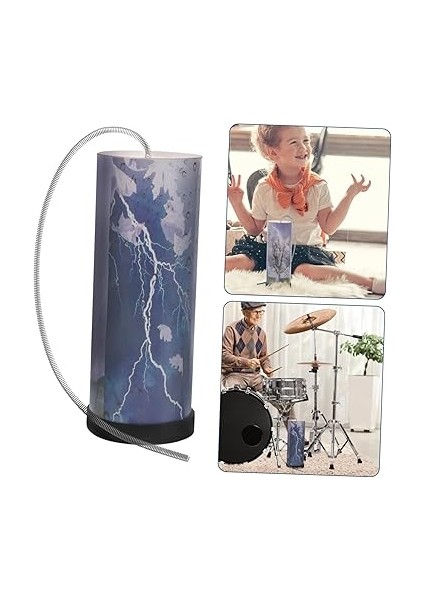 Thunder Drum Spring Drum Thunder Maker Müzikal Eğitici Perküsyon Enstrümanı ve Kız Partileri Için indirimleri