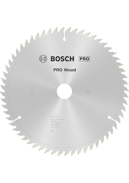 Professional Accessories Daire Testere Bıçağı, Gri, 254X30X2.0 Mm, 60, 1 Adet