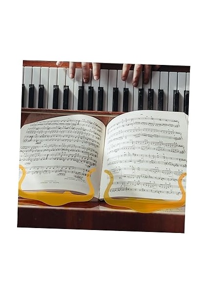 1 Sayfa Akrilik Nota Tutucu Müzik Kitap Işareti Basit Müzik Kitabı Klibi Müzik Ataşlar Kitap Klibi Müzik Kağıdı Kelepçesi M Şeklindeki Müzik Klibi Piyano Başlangıç ​​hediyesi modelleri