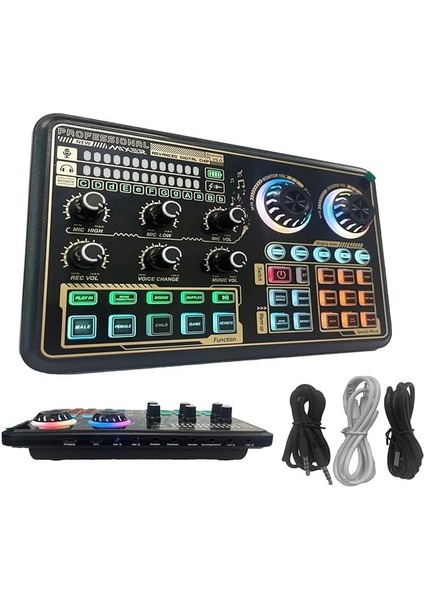 SK600 Çok Işlevli Dijital Ses Mikseri Bilgisayar Akıllı Telefon Için Bt Kablosuz Bağlantılı Harici Ses Kartı Şarkı Söyleme Canlı Yayın Oyun