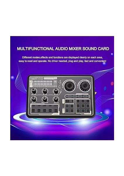 SK600 Çok Işlevli Dijital Ses Mikseri Bilgisayar Akıllı Telefon Için Bt Kablosuz Bağlantılı Harici Ses Kartı Şarkı Söyleme Canlı Yayın Oyun fırsatları