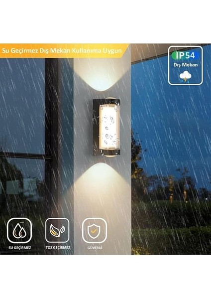 Dekoratif Su Geçirmez Üç Yönlü LED Aplik Cata Lara 9W 3200K Gün Işığı LED Aydınlatma fiyatları