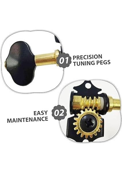 Gear Ratio Machine Heads For String Ukuleles Guitars And Basses Stable Tuning And Enhanced Bass Sound modelleri