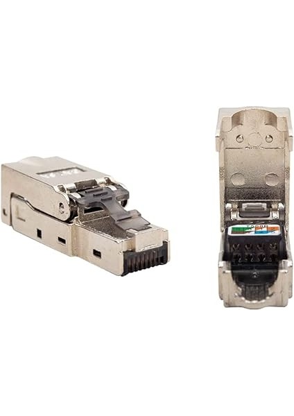 Pensesiz Kolay Bağlantılı Metal Cat6 Stp Jack Konnektör fiyatları