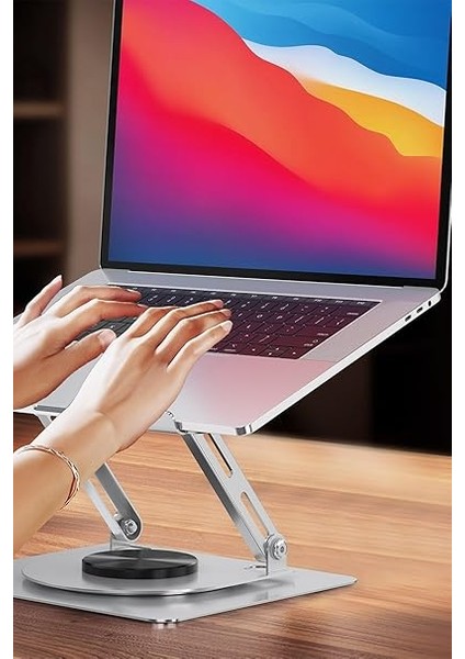 Stant Çelik Standı Ergonomik Bilgisayar Yükseltici Her Açıda Ayarlanabilir Stand Tüm Boyutlarda Notebook Uyumlu Notebook Standı Bilgisayar Stant (EH257 - Gri) indirimleri