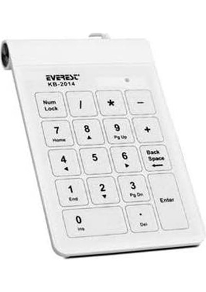 KB-2014 Beyaz USB Dokunmatik Numerik Standart Klavye