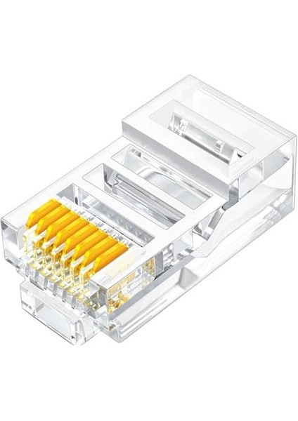 Plus PX-CAT460 Cat6 Jak, RJ45 Konnektör, Cat6 100 Lü Paket