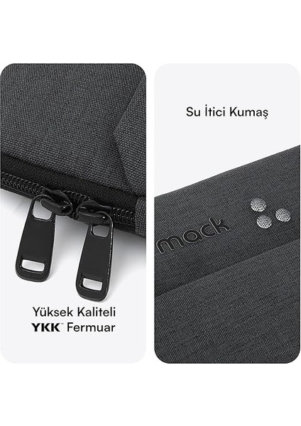 MCE-1504 14.1" Nova Eco Çevre Dostu 13-14 Inç Yeni MacBook Pro Için Kılıf, Aksesuar Bölmeli Laptop Kılıfı, Ykk Fermuarlı Notebook & Tablet Kılıfı, Antrasit fırsatları
