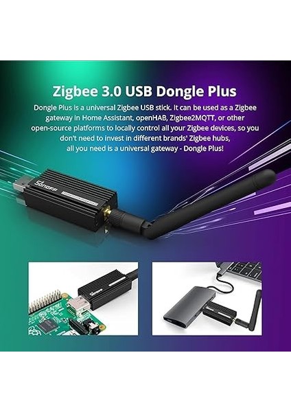 Zigbee Gateway, Zbdongle-E 3.0 USB Dongle Plus, EFR32MG21 + CH9102F/CP2102N Zigbee USB Bellek EFR32MG21 Koordinatör, Zha In Home Assistant Or ZIGBEE2MQTT, Open Hab Vs. Için fiyatları