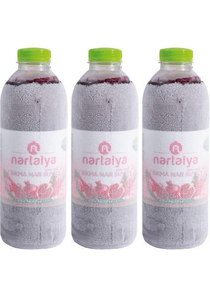 Dondurulmuş Sıkma Nar Suyu 3 Adet x 950 Ml.