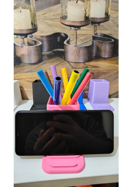 Telefon Standı Olabilen Kalemlik | 5 Renk Seçeneği | Pla Doğa Dostu Tasarım indirimleri