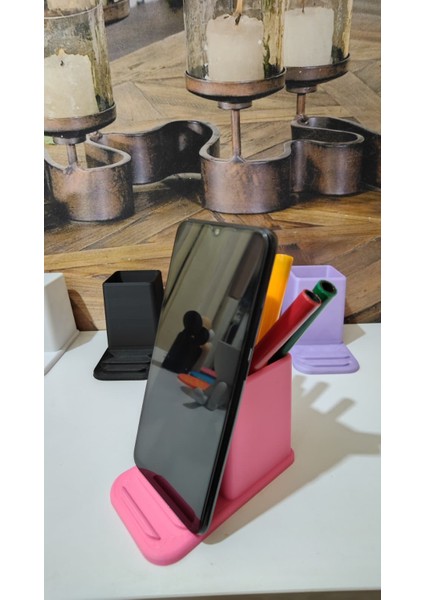 Telefon Standı Olabilen Kalemlik | 5 Renk Seçeneği | Pla Doğa Dostu Tasarım