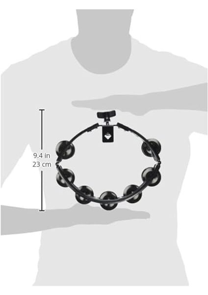 Latin Percussion Tambourin Cyclop Montierbar Black Stahlschellen Zweireihig LP160,BEYAZ modelleri