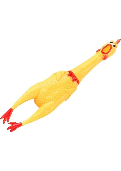 Home Çığlık Tavuk Oyuncak Sarı Kauçuk Squaking Tavuk Oyuncak Yenilik ve Dayanıklı Kauçuk Tavuk Stres Giderici Yetişkinler Çocuklar Için Komik Güvenlik Oyuncak Evcil Hayvanlar (30 Cm)