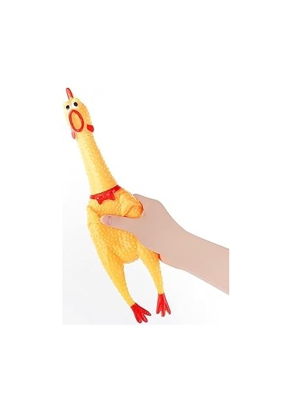 Home Çığlık Tavuk Oyuncak Sarı Kauçuk Squaking Tavuk Oyuncak Yenilik ve Dayanıklı Kauçuk Tavuk Stres Giderici Yetişkinler Çocuklar Için Komik Güvenlik Oyuncak Evcil Hayvanlar (30 Cm) indirimleri