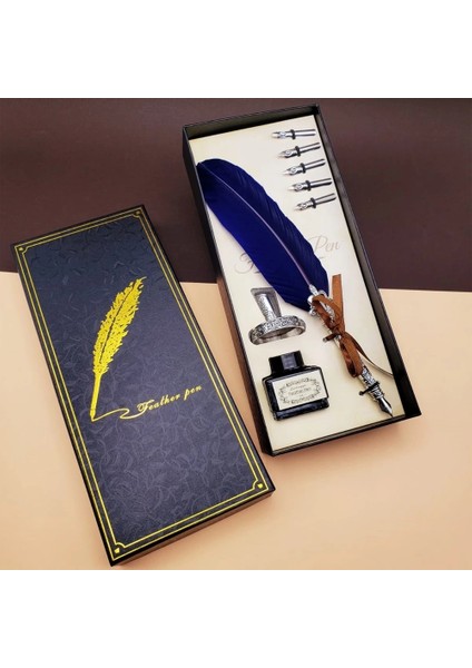 Buğz Tüylü Masaüstü Divit Kalem Seti fiyatları