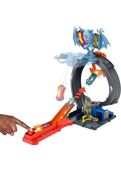 Wheels Bat Döngü Saldırı Oyun Seti Hot Wheels Bat Döngü Saldırı Oyun Seti ve 1:64 Ölçekli Oyuncak Araba HTN78 modelleri