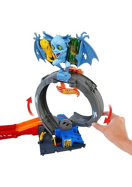 Wheels Bat Döngü Saldırı Oyun Seti Hot Wheels Bat Döngü Saldırı Oyun Seti ve 1:64 Ölçekli Oyuncak Araba HTN78 fırsatları