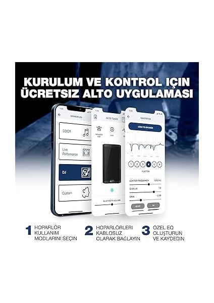 TS408-2000W 8 Inç Powered Pa Hoparlör 3 Kanal Mikser, Bluetooth Akışı, Kablosuz Hoparlör Bağlantı, Dsp ve Alto App modelleri