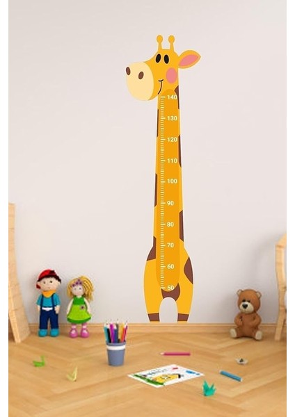 Major Selection Zürafa Çocuk Odası Boy Ölçer Sticker 35X135 cm