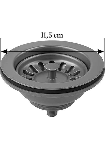 Gri Evye Sifonu – Koku Önleyici ve Temizlenebilir Lavabo Altı Kovası, Dayanıklı ve Şık Tasarım, Kolay Montaj fiyatları