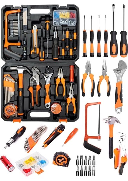 Parça Profesyonel Tamir Seti - Çok Amaçlı Dayanıklı Alet Takımı ve Taşıma Çantası
