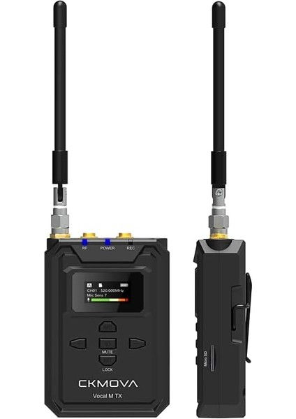 Ckmova Vocal M V2 Profesyonel Uhf Çift Kanallı Kablosuz Mikrofon 2 Verici ve 1 Alıcı Seti fiyatları
