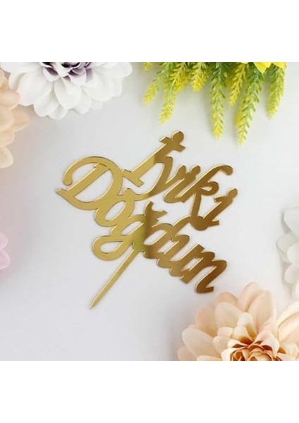 Için Iyiki Doğdun Yazısı Doğum Günü Yaş Günü Yıl Dönümü Pasta Dekorasyonu, Kişiselleştirilmiş Pasta Süsü (Gold Renk) fiyatları